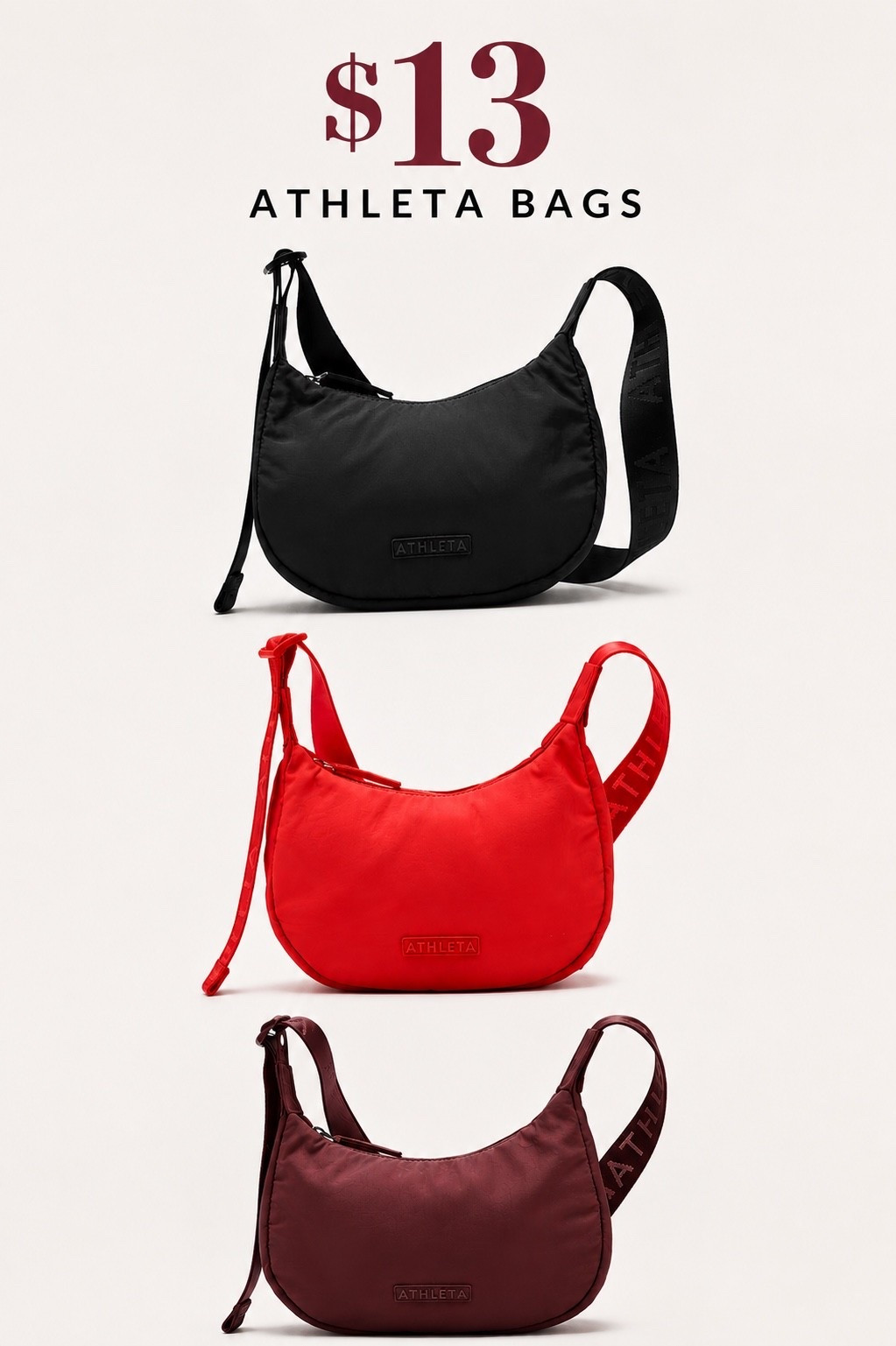 $13 Athleta purses!!! Run like the wind!

#LTKmomlife #LTKSaleAlert