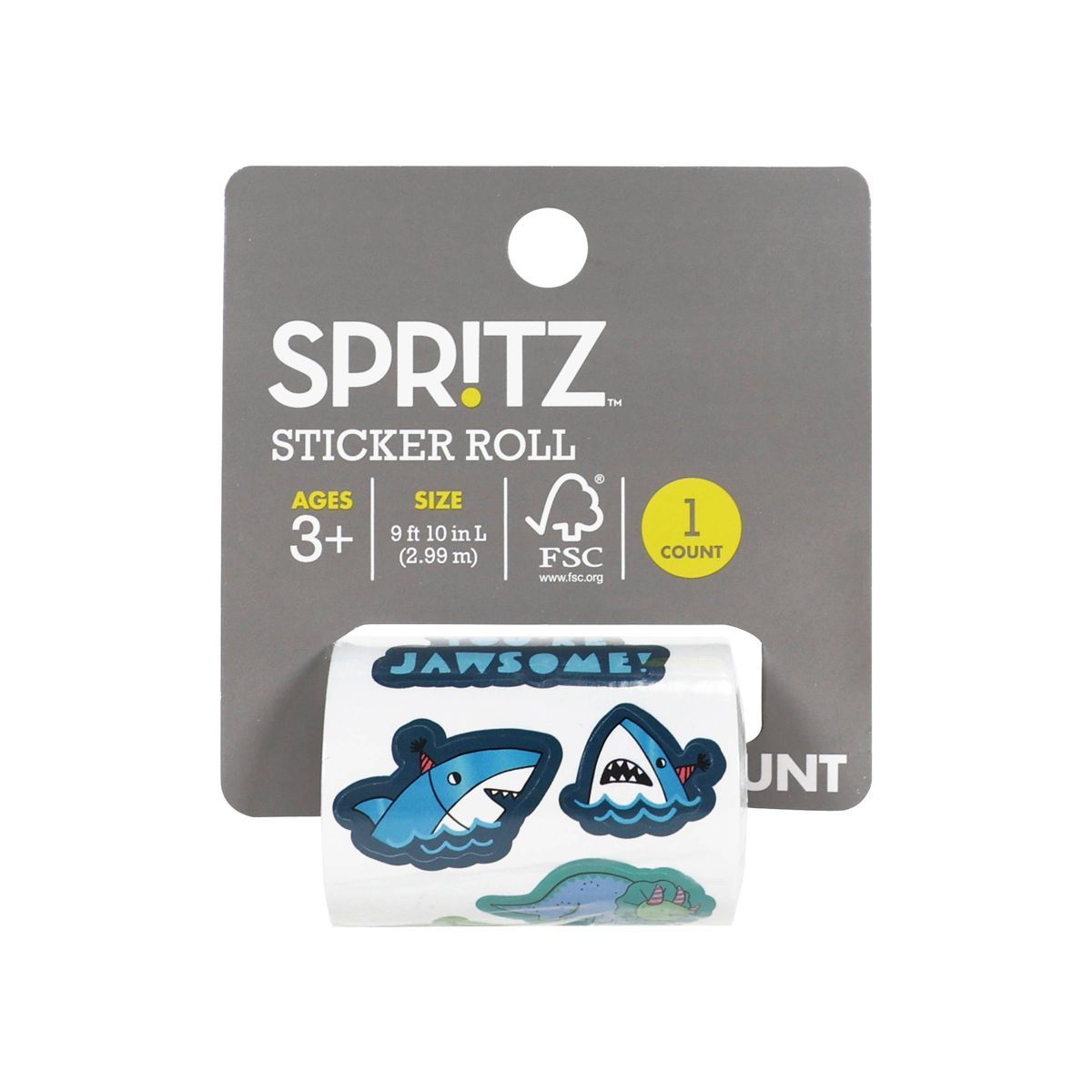 Dino and Shark Sticker Rolls - Spritz™ | Target