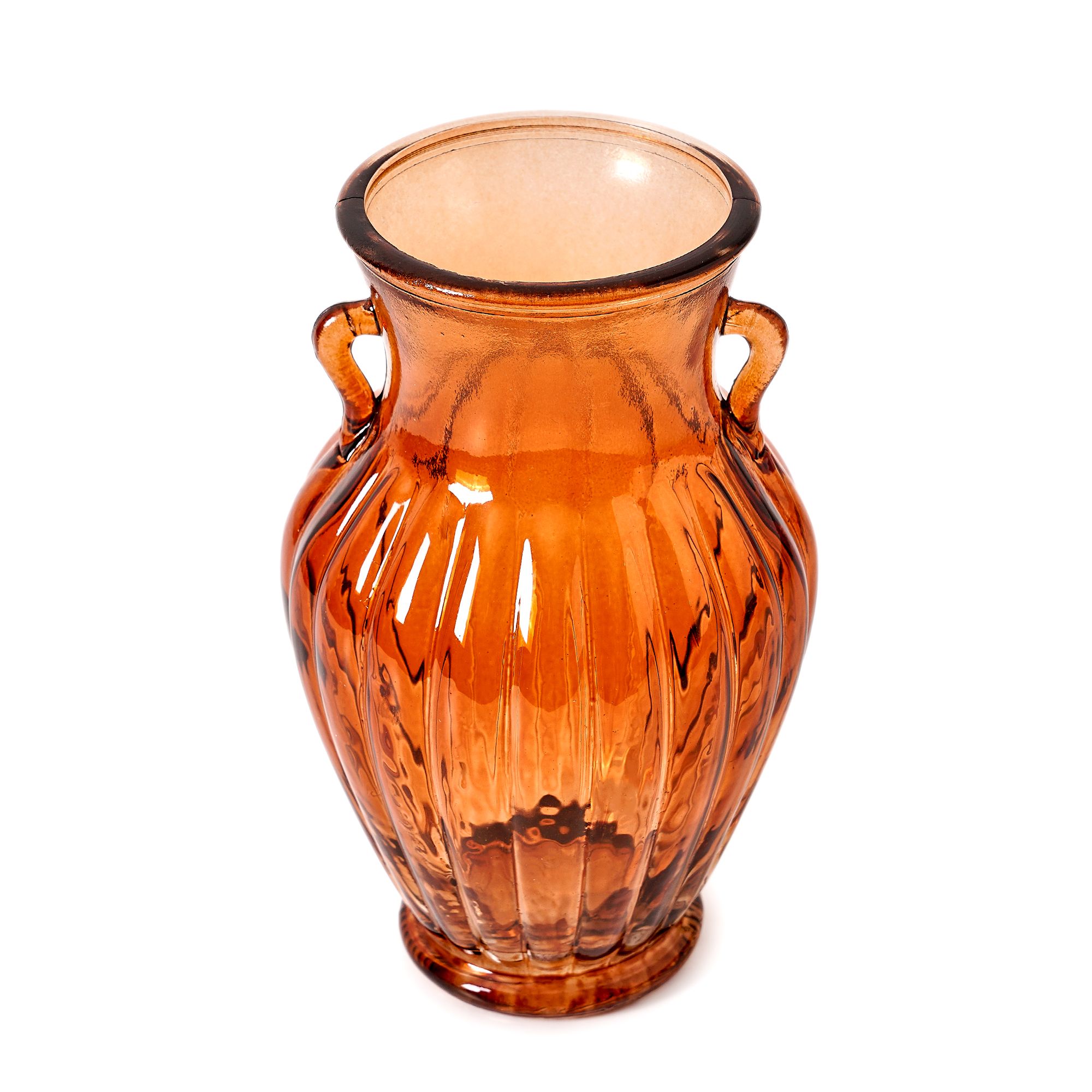 Beautiful Topaz Glass Flower Vase by Drew Barrymore 8" X 5" - Walmart.com | Walmart (US)