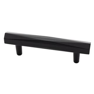 Liberty Modern Geometric 3 in. (76mm) Center-to-Center Matte Black Bar Pull-P37505C-FB-CP - The H... | The Home Depot
