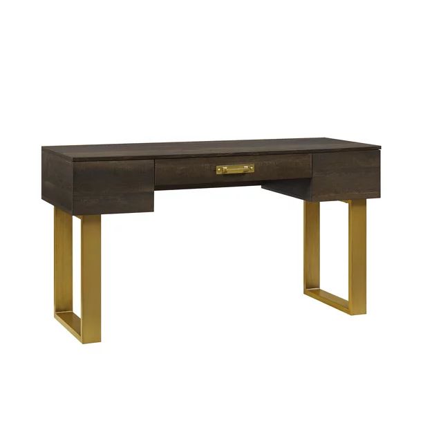 Better Homes & Gardens Lana Modern 3-Drawer Writing Desk, Toasted Brown Ash Finish | Walmart (US)