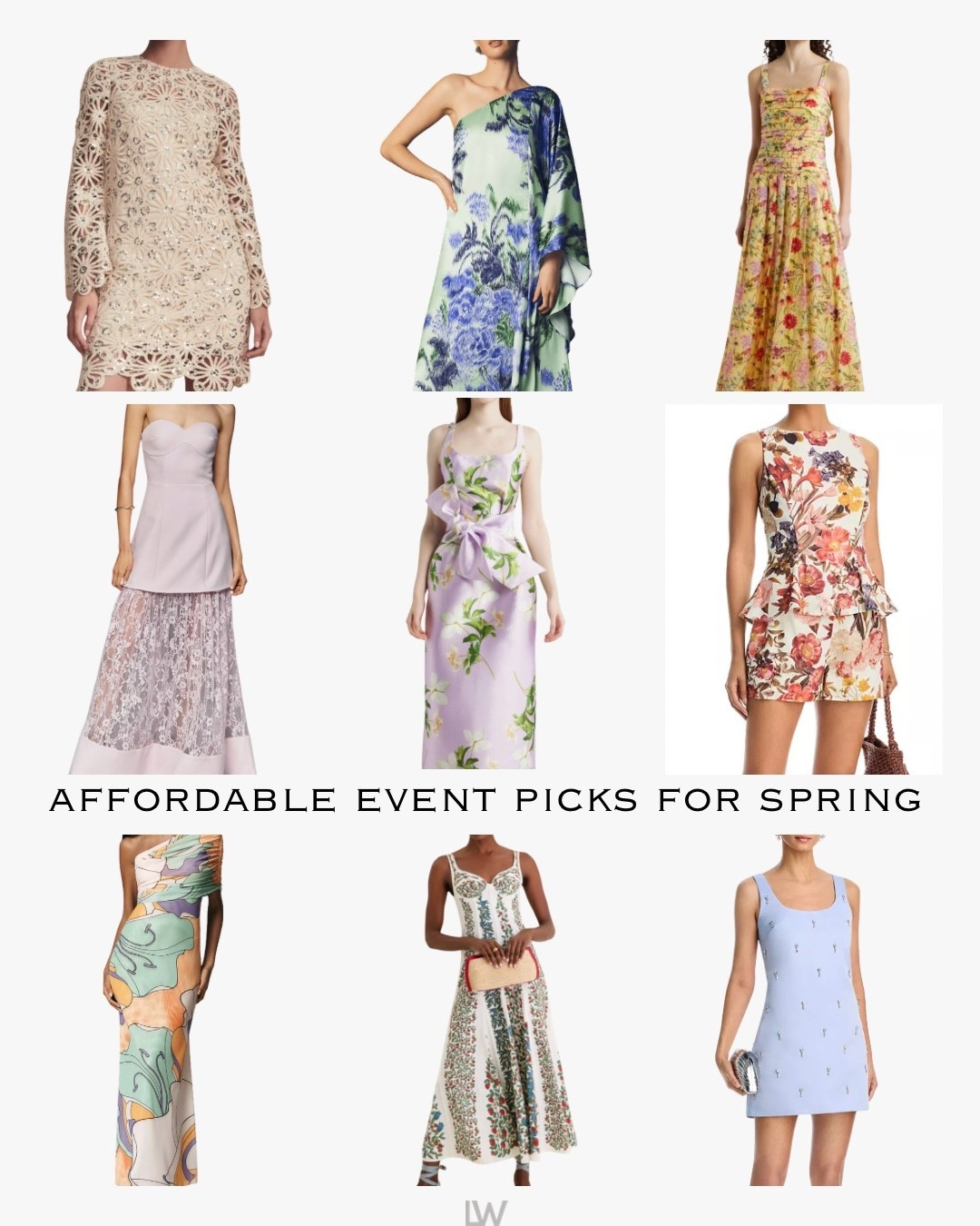 These are great spring event picks! Good price points too. 