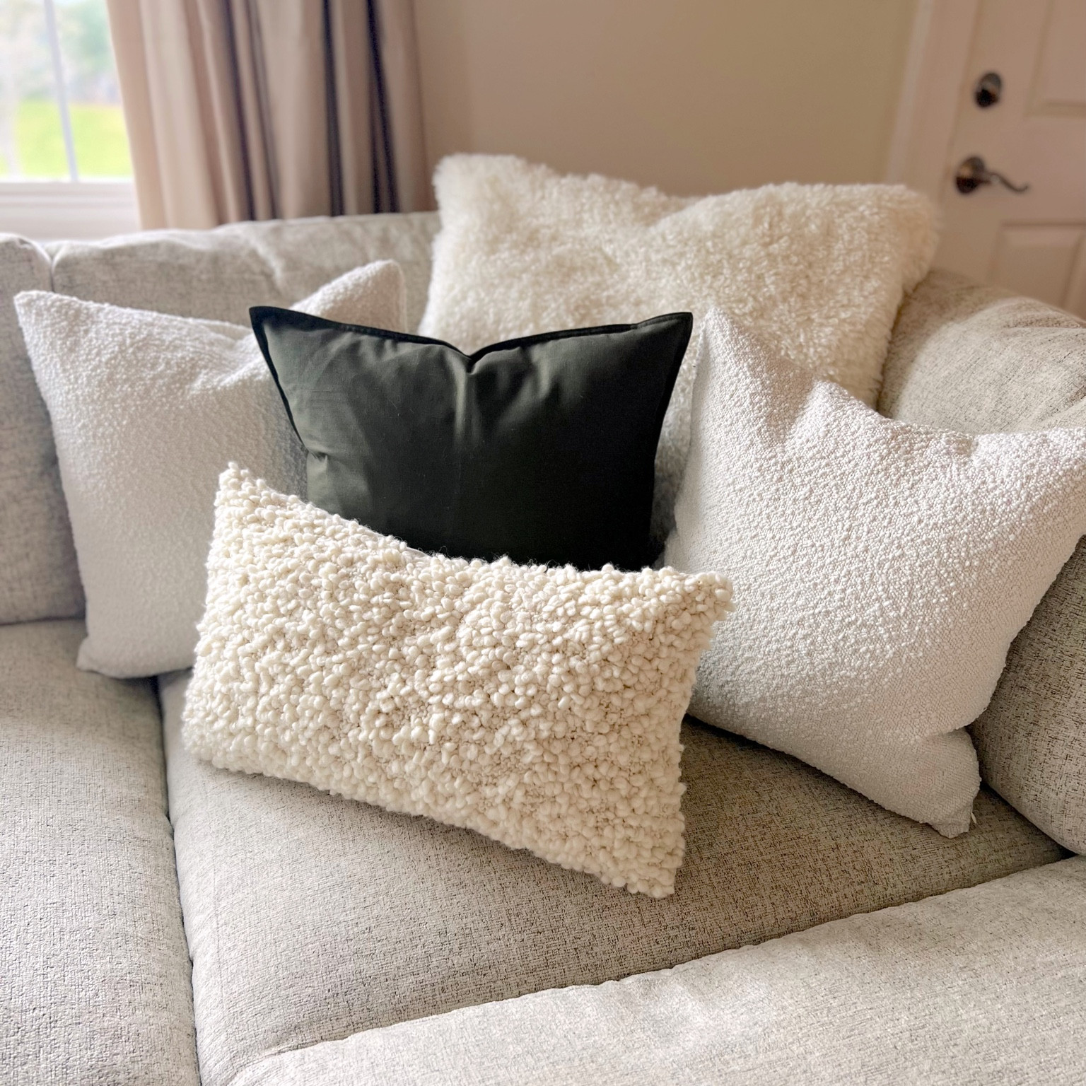 Super cozy affordable pillow covers! Loving how they look on my sectional! 
Linen, bouclé, chenille & teddy plush! 

#LTKhome #LTKHoliday #LTKsalealert