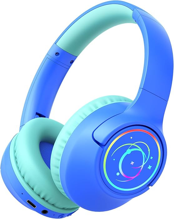 Kids Bluetooth Headphones, 85H Playtime Wireless Headphones for Kids, Colorful LED Lights, 85/94d... | Amazon (US)