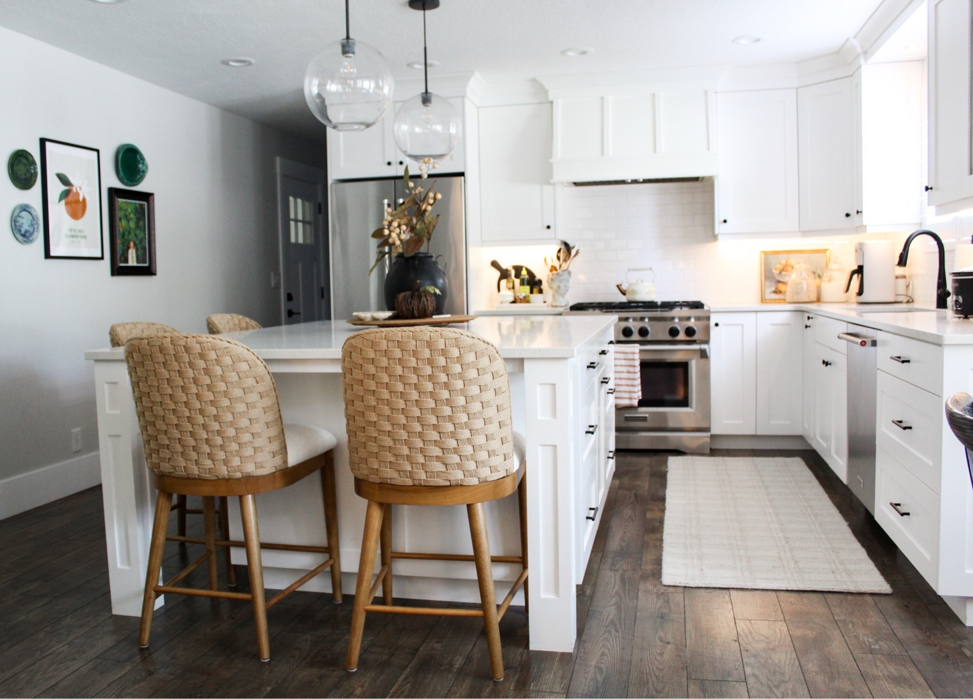 A clean kitchen is my love language.  I am OBSESSED with these dupe barstools from WALMART! They are adorable, beautiful and SO COMFY!

#LTKHome