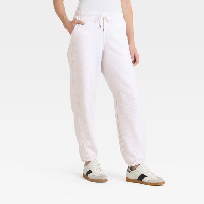 Women's Mid-Rise Barrel Leg Sweatpants - Universal Thread™ Light Heather Gray XS | Target