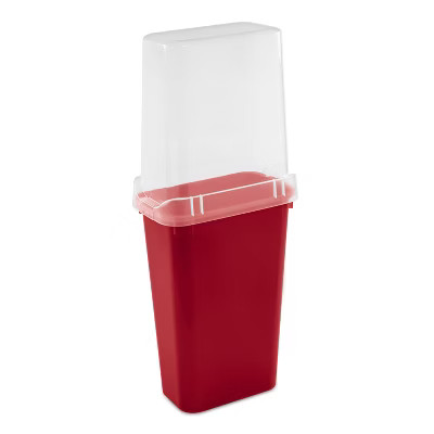 40" Clear Vertical Slim Wrap Box Clear Lid with Red Base - Brightroom™ | Target