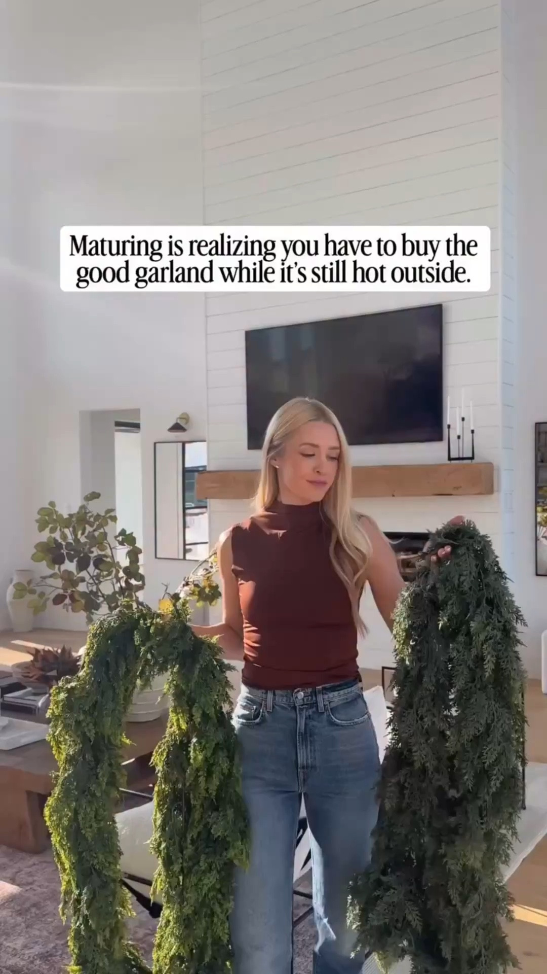 It’s never too early for the good garland 🌲✨ 

Come November, these will probably be sold out. 😖And one of these sets is on sale for $54 for two 9’ foot pieces! That is a deal.

#LTKFallSale #LTKSaleAlert #LTKHome