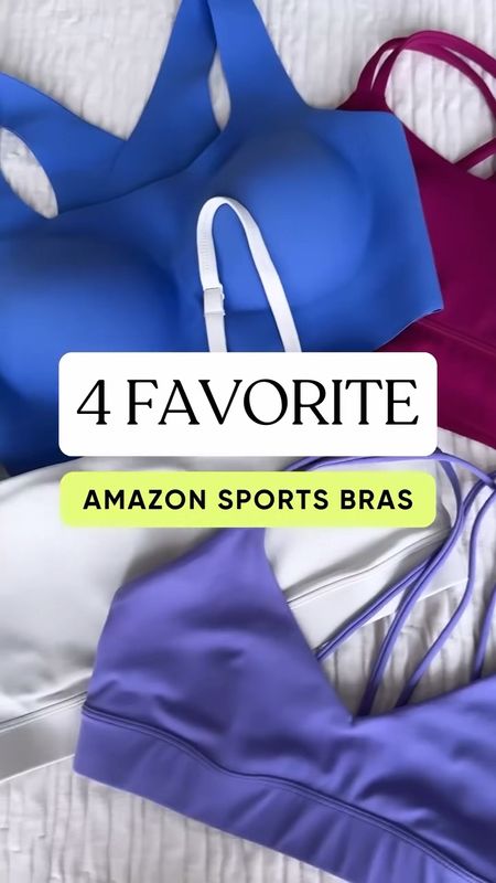 Our favorite Amazon brand for sports bras! CRZ Yoga makes fabulous athletic wear and these bras fit the bill for comfort, support and affordability! 🤩💞

#LTKActive #LTKVideo #LTKOver40