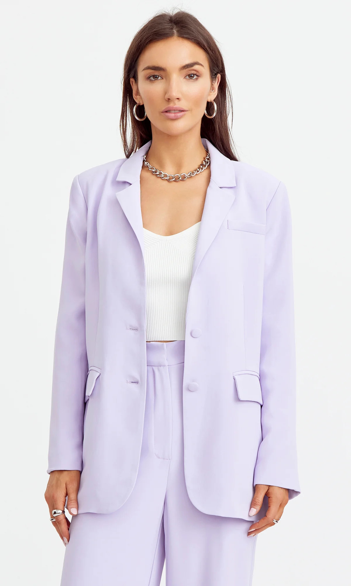 Stella Blazer L / LILAC | Greylin Collection | Women's Luxury Fashion Clothing 