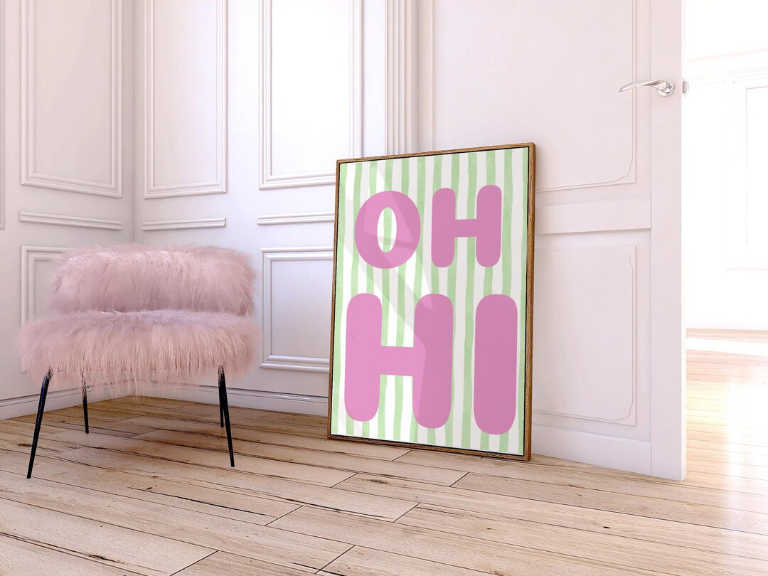 Modern Typography Poster, Hi Print Trendy Wall Art, Bold Type Poster, Gallery Wall Art, Printable... | Etsy (US)