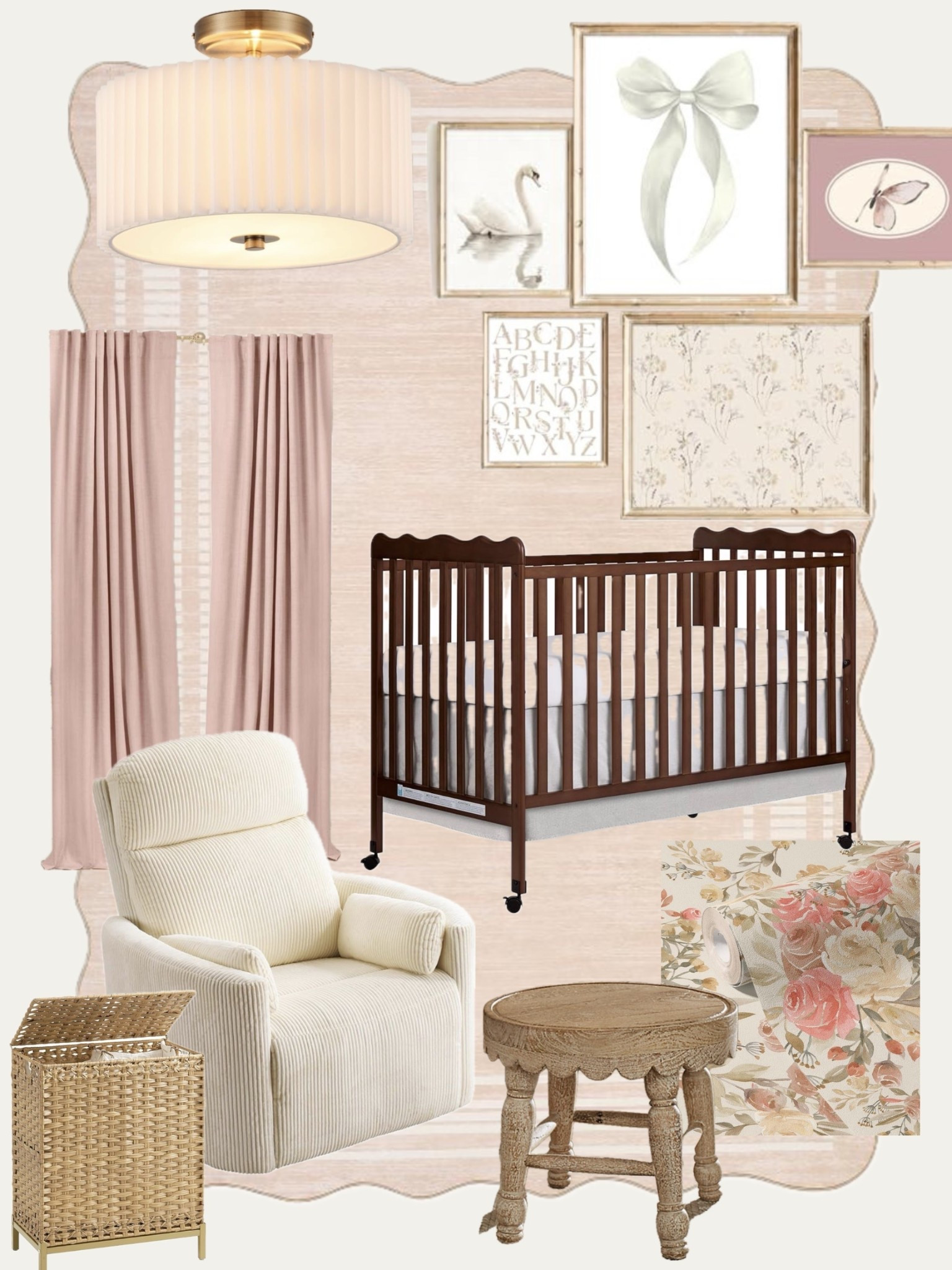 Girl whimsical nursery 🪷✨ 
#girlnursery #babygirl #whimsical #nurseryinspo #soft #feminine

#LTKBaby