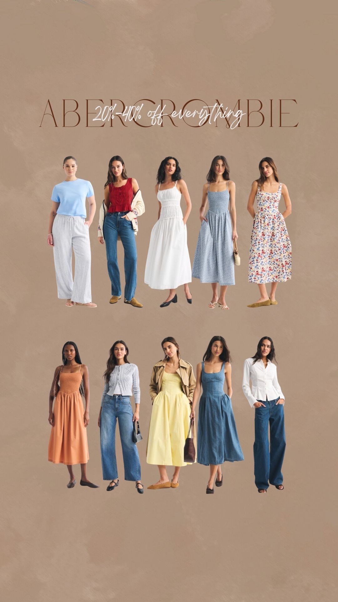 Abercrombie closet sale! 20%-40% off sale!Stackable code: SUITEAF for an extra 15% off!

#LTKPetite #LTKSaleAlert #LTKootd