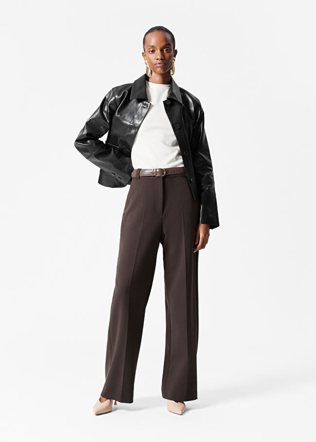 Wide Press-Crease Trousers | & Other Stories UK