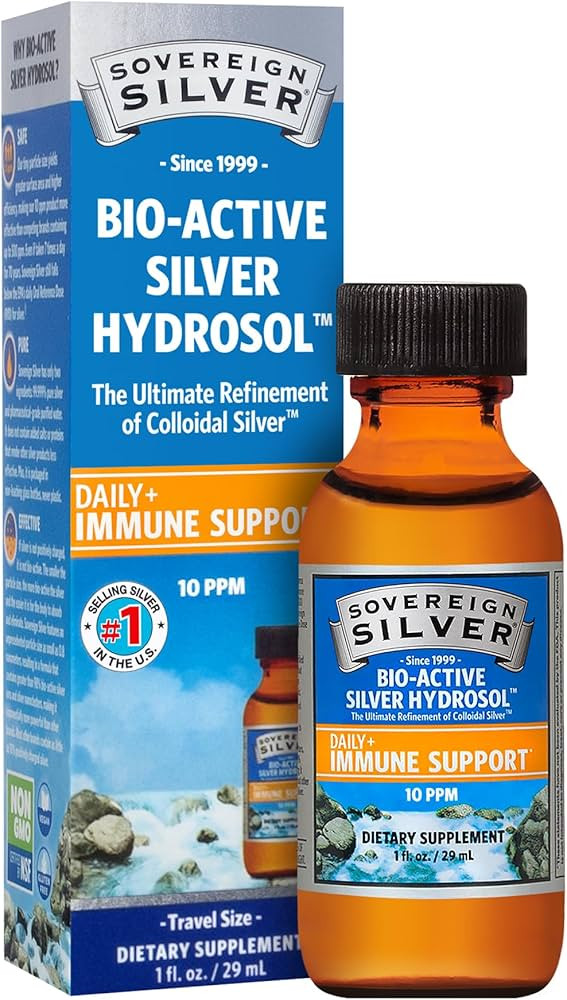 Sovereign Silver Bioactive Silver Hydrosol 10 PPM Supplement, 1 Ounce | Amazon (US)