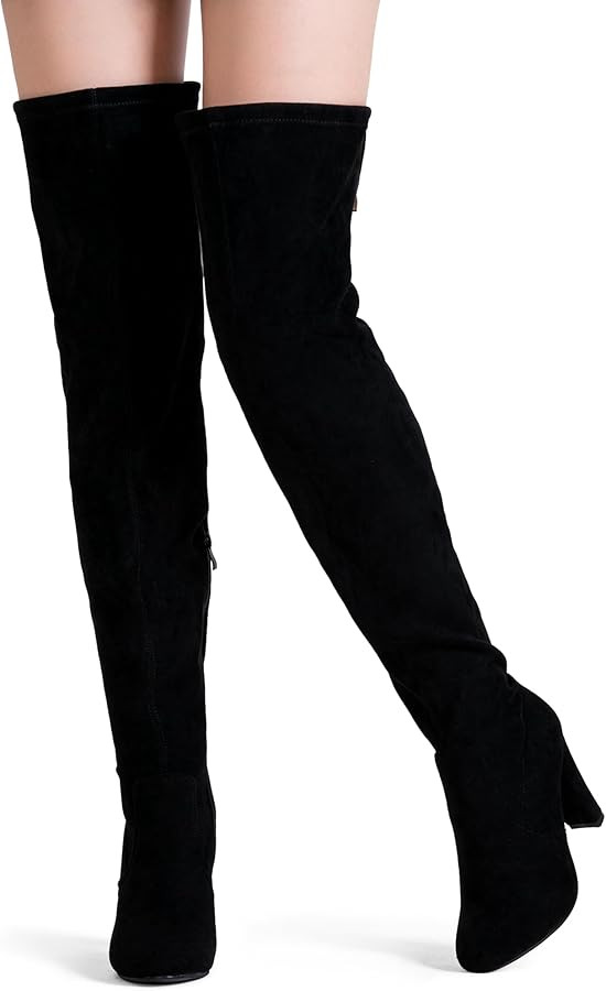 Vepose Women's 992 Thigh High |Over The Knee Boots Suede Long Boot with Inner Zipper | Amazon (US)