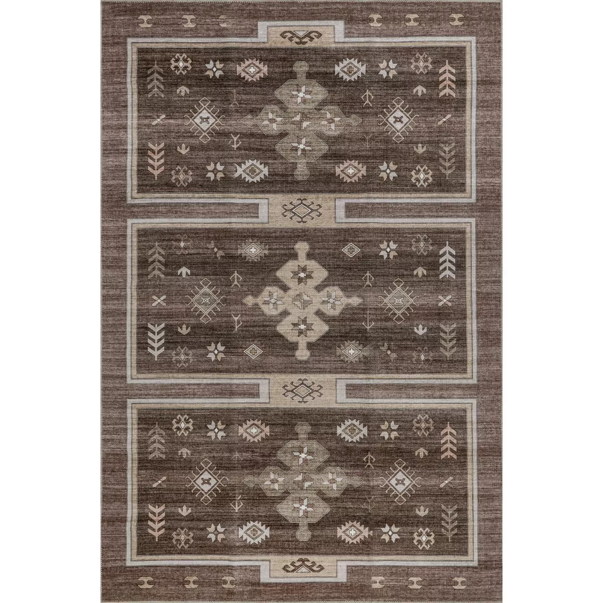 Nuloom Donna SplashGuard Vintage Medallion Machine Washable Area Rug | Target