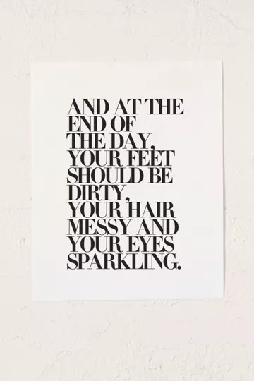 Honeymoon Hotel At The End Of The Day Art Print | Urban Outfitters (US and RoW)