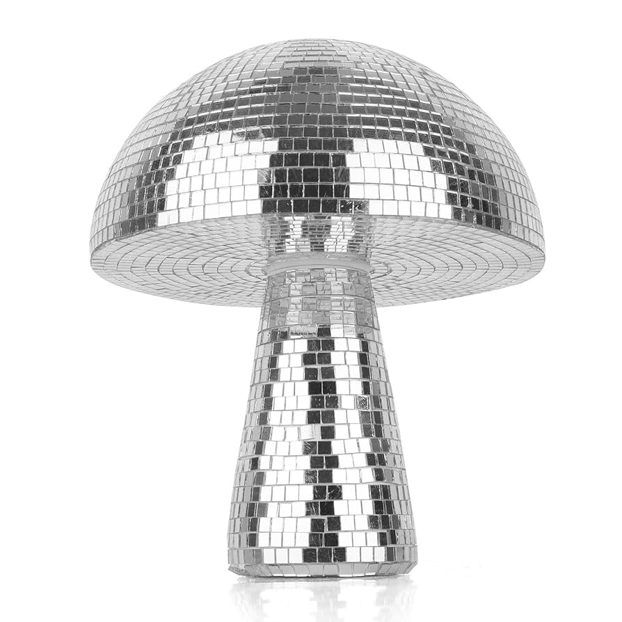 Creative Mushroom Disco Ball for Party, Table Decor Mirror Retro Handmade Disco Ball Mushroom Sha... | Amazon (US)