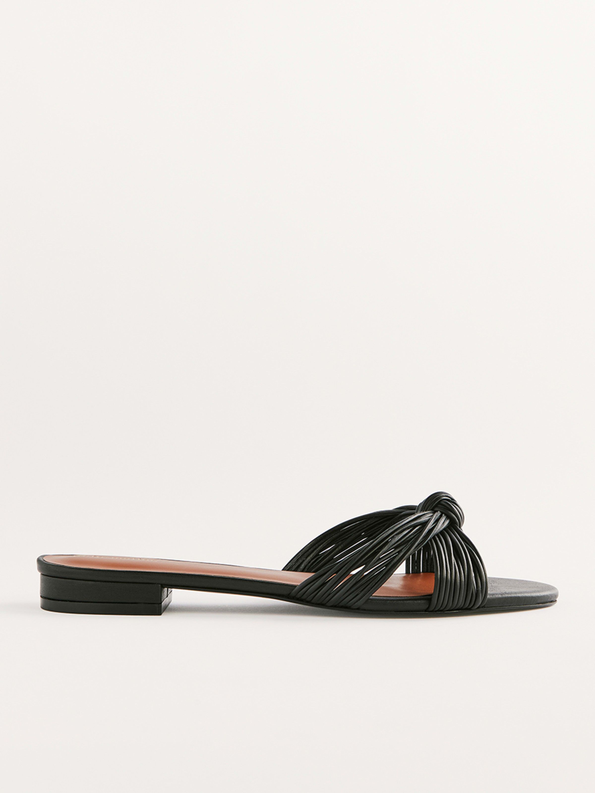 Peridot Mignon Knot Flat Sandal | Reformation (Global)