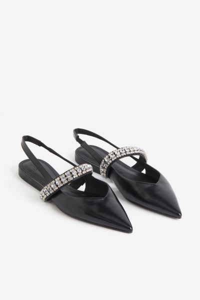 Rhinestone-detail Slingbacks | H&M (US + CA)