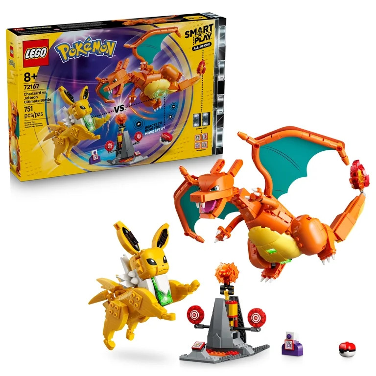 LEGO Pok\u00e9mon SMART Play: Charizard vs. Jolteon Ultimate Battle - All-in-One Set with 2 SMART... | Walmart (US)
