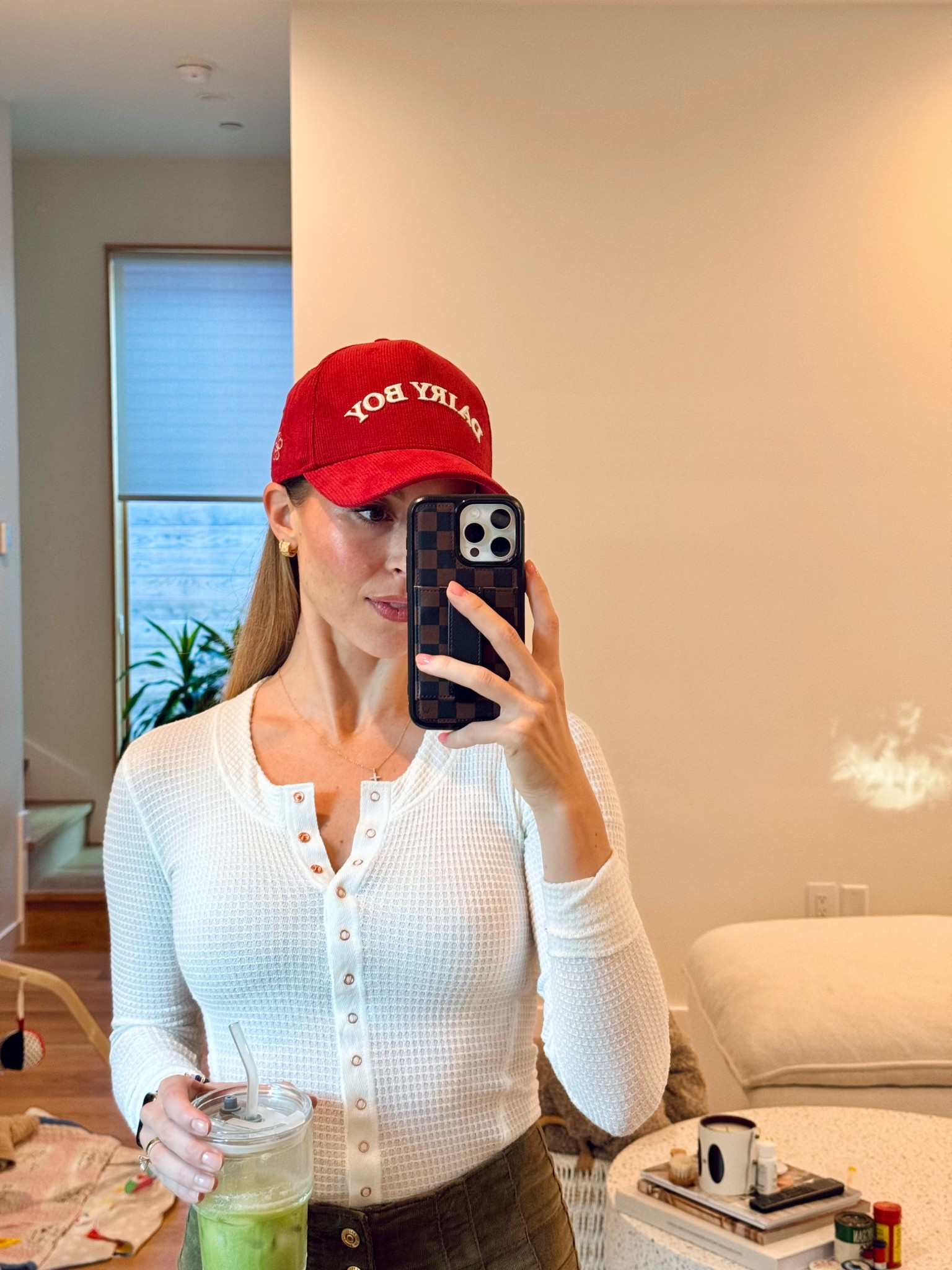 Is her hair dirty or did she just want to wear her favorite hat? We’ll never know. 

#LTKTall