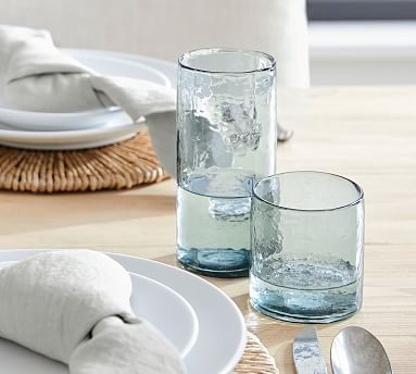 Handmade Hammered Drinking Glasses | Pottery Barn (US)