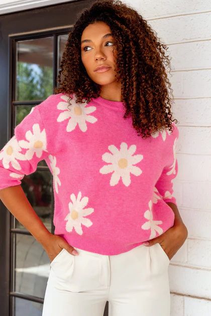 Carmen Flower Sweater | Shop Priceless