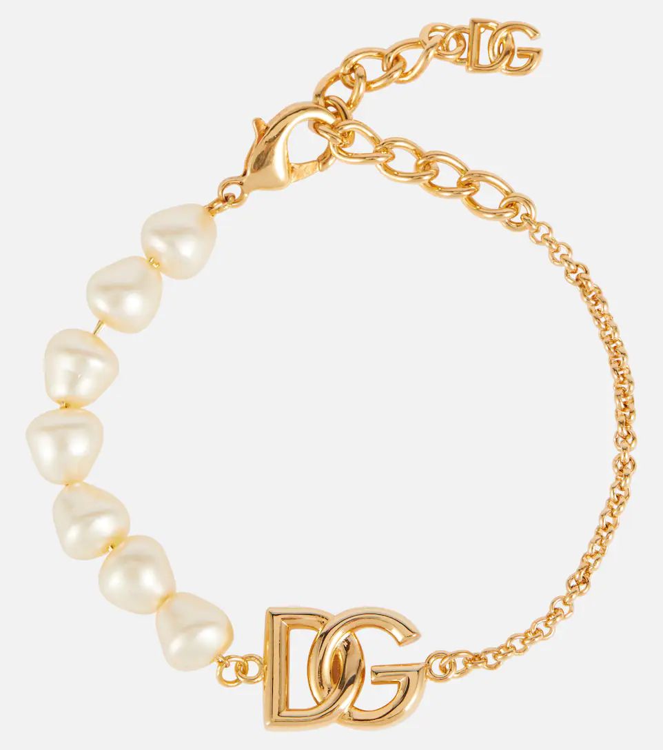 DG chainlink bracelet with faux pearls | Mytheresa (US/CA)