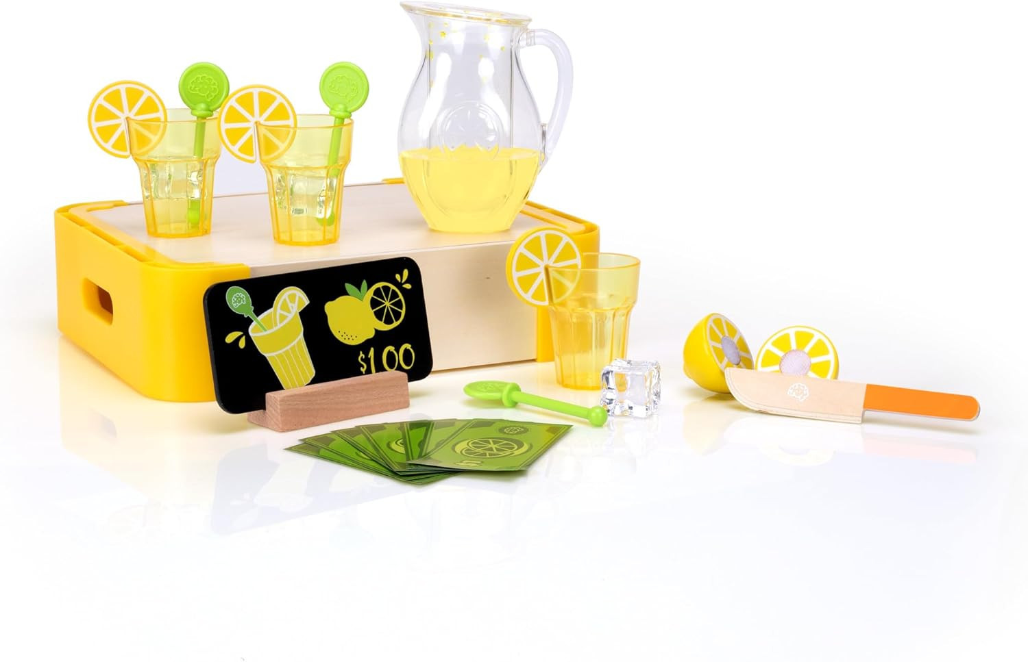 Fat Brain Toys Pretendables Lemonade Time Set - Pretend Playset with Storage, 3+ | Amazon (US)