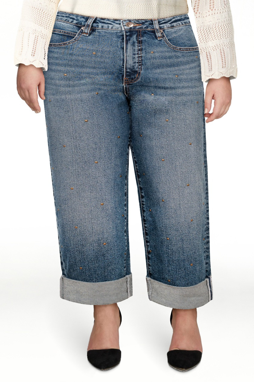 Jessica Simpson Women's and Women's Plus Zinnia Boyfriend Jeans, 25" Inseam, Sizes 2-24 | Walmart (US)