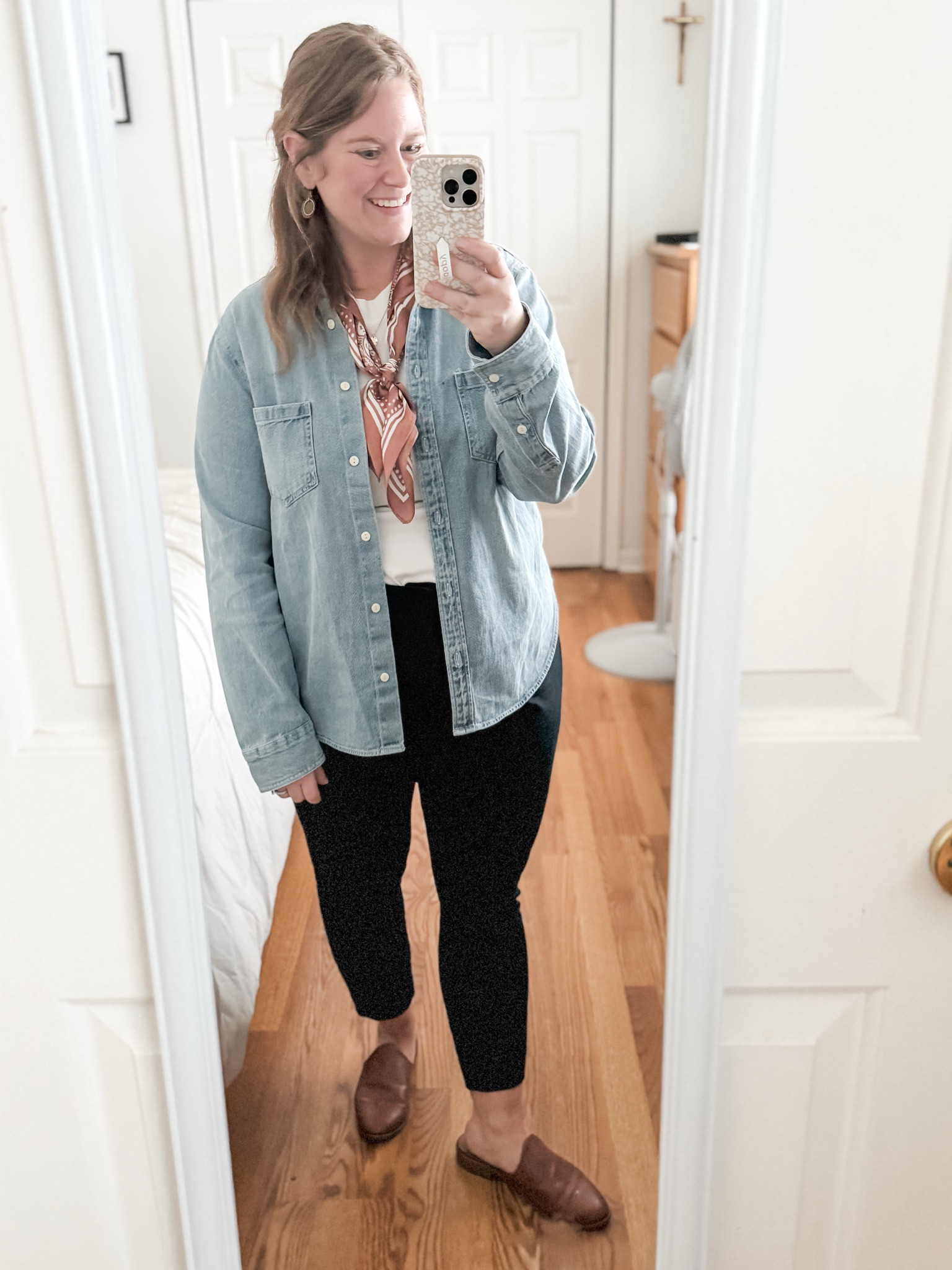Teacher outfit! Love the silk scarf for a fun detail 

#LTKMidsize #LTKWorkwear #LTKStyleTip