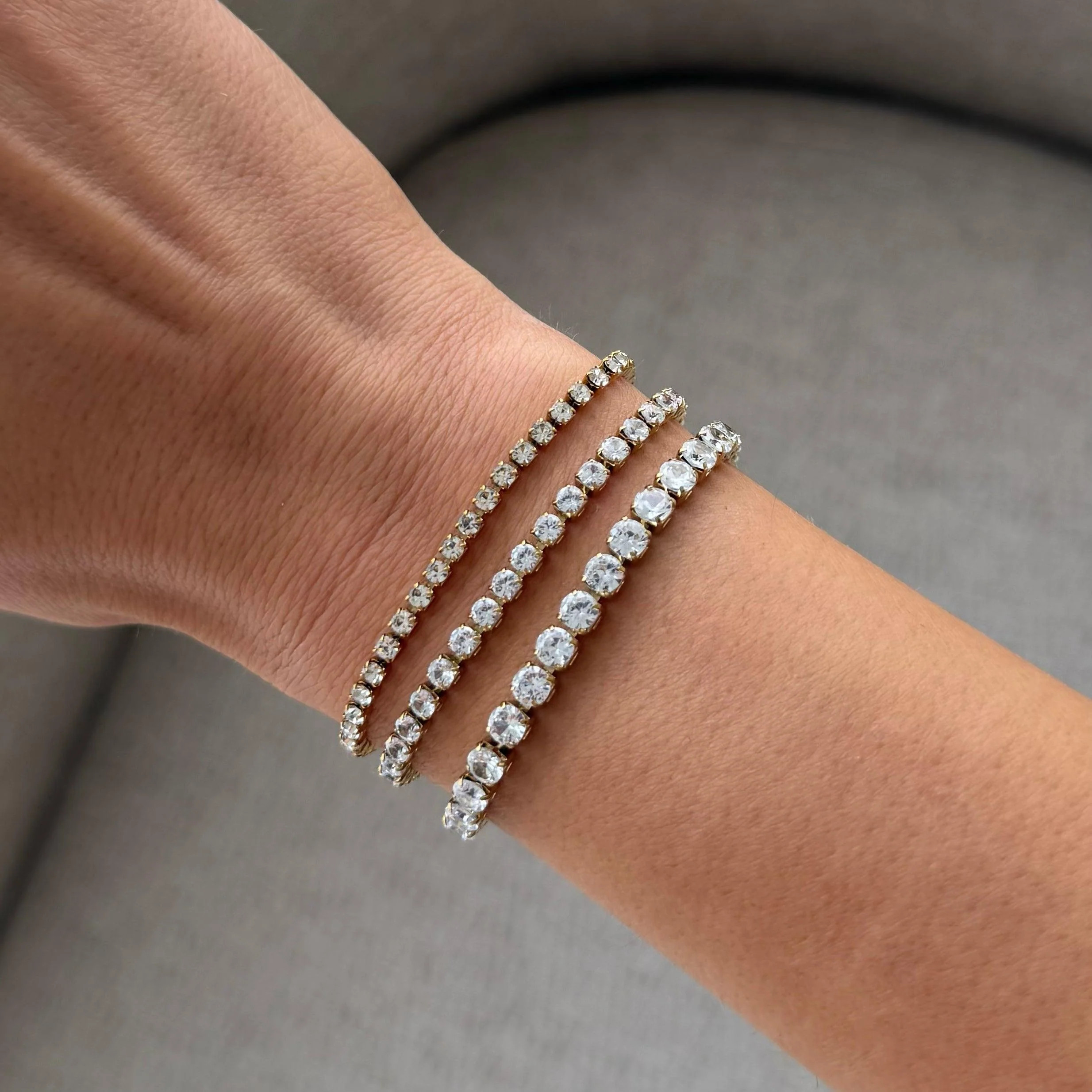 Champagne Queen Tennis Bracelet | Evry Jewels