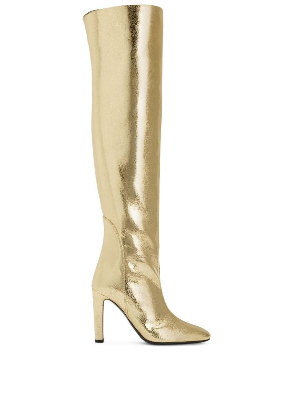 Giuseppe Zanotti 105mm Hattie knee-high boots - Gold | Farfetch Global