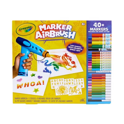 Crayola Marker Airbrush Spray Art Kit Gift | Target
