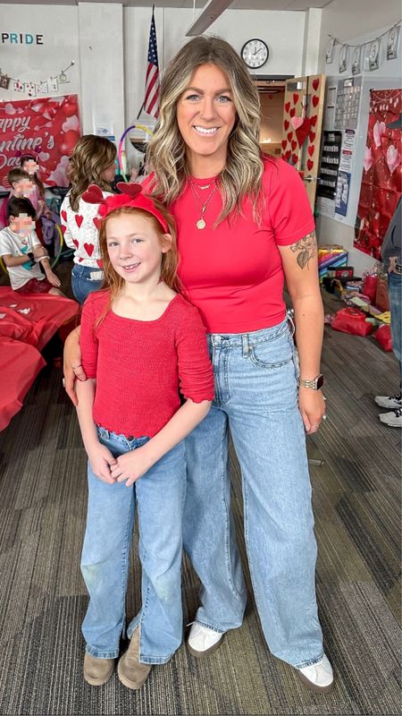 Long lengths jeans for me and the kiddo
I sized up to a 31x34 
Kiddo is wearing an 8 long and on sale for $12! Also comes in more styles

#LTKmidsize #LTKkids