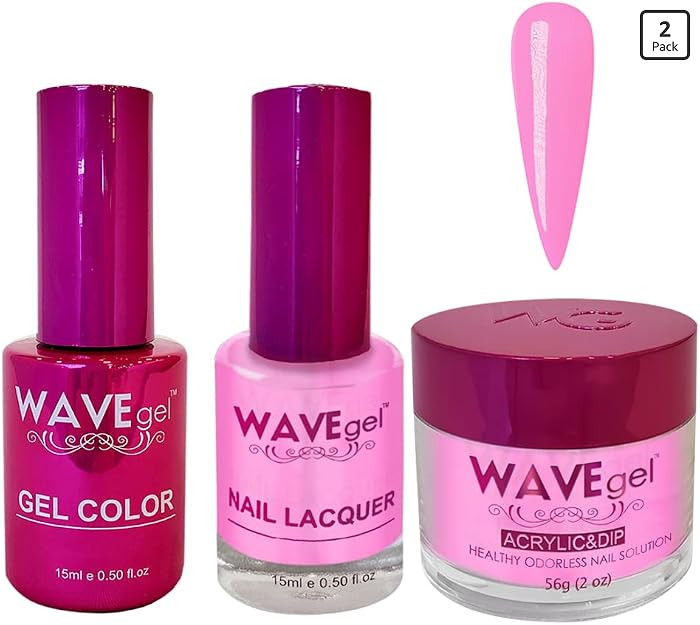 WAVEGEL Soak-Off Gel, Nail Lacquer & Acrylic/Dip Powder Matching Set - Princess Collection - #81 ... | Amazon (US)