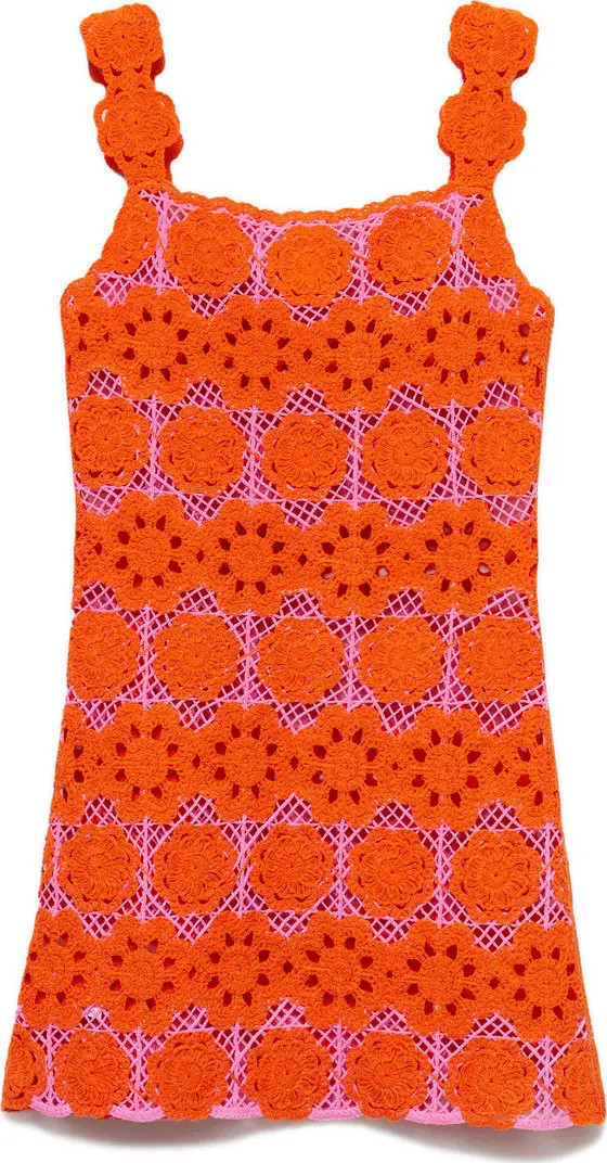 Floral Crochet Minidress | Nordstrom