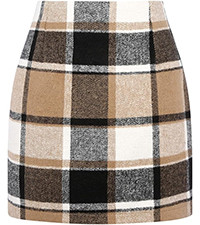 IDEALSANXUN Womens High Waist Plaid Skirt Bodycon Pencil Wool Mini Skirts | Amazon (US)
