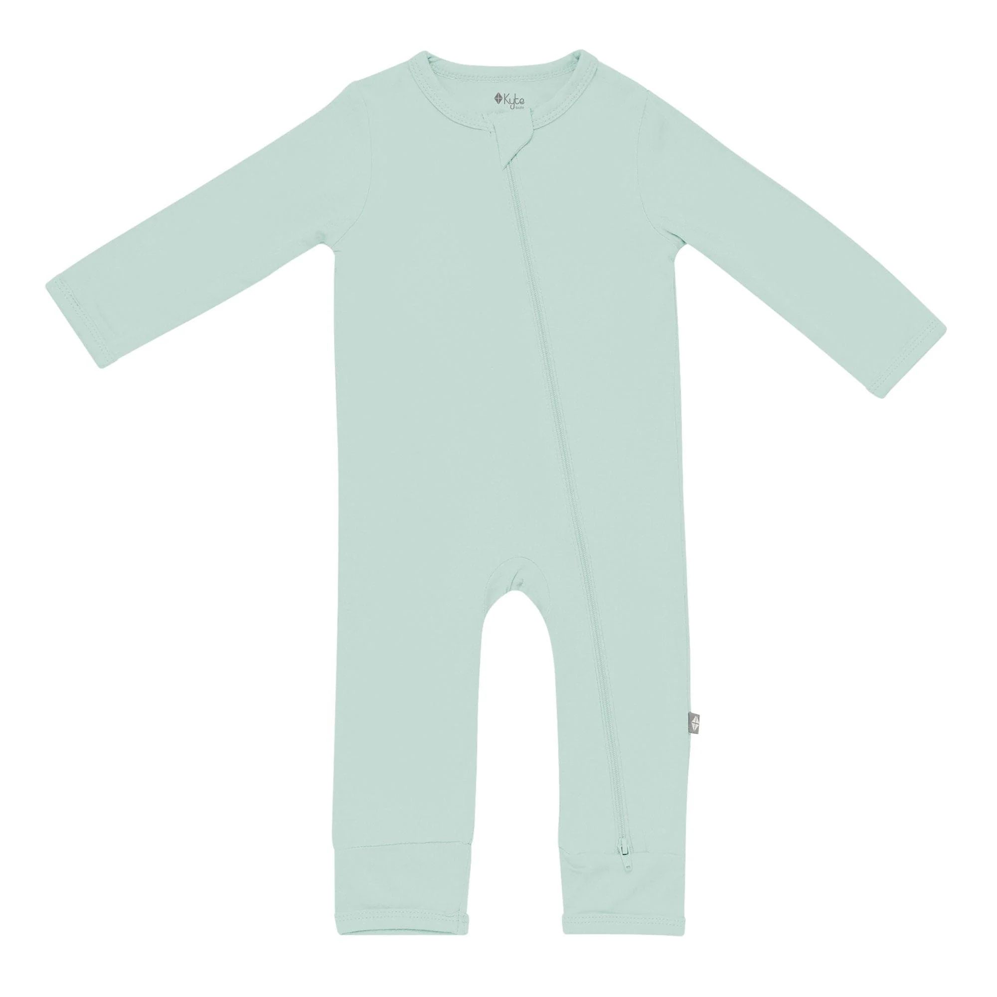 Zippered Romper in Sage | Kyte BABY