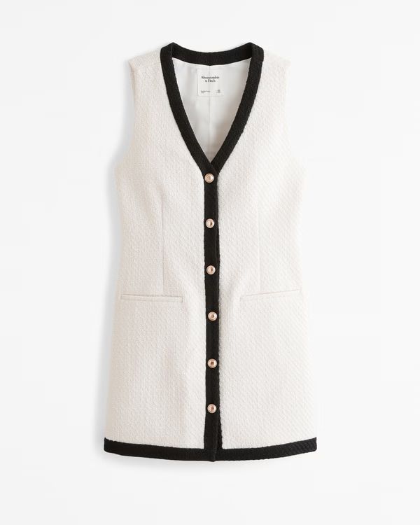 Women's The A&F Mara Tweed Vest Mini Dress | Women's Dresses & Jumpsuits | Abercrombie.com | Abercrombie & Fitch (US)