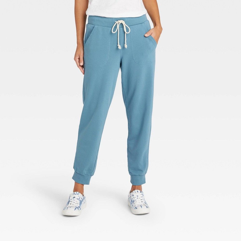 Women's French Terry Jogger Pants - Universal Thread Blue XL | Target
