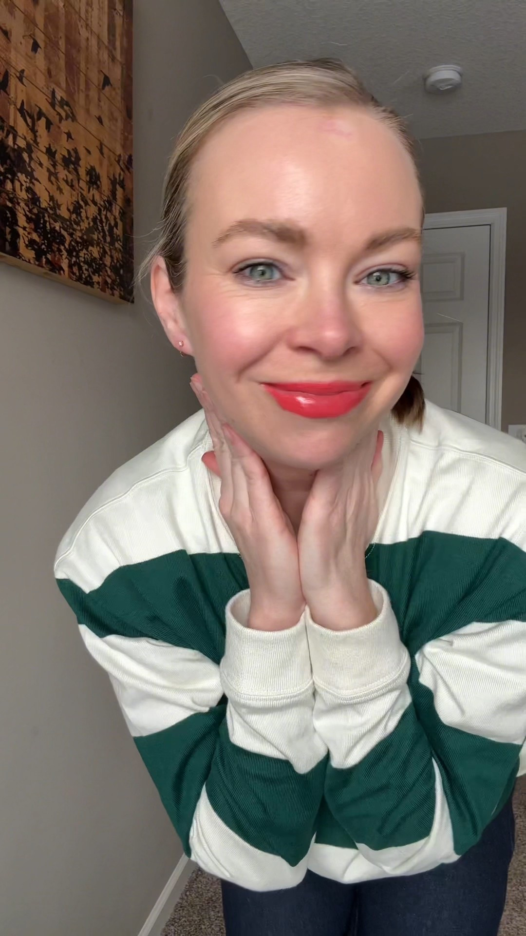 A Green and white striped long sleeve top styled for everyday wear.
An easy casual outfit with straight leg jeans that works for school drop off, errands, or a low-key workday.
Classic stripes, relaxed fit, and an easy tuck make this a wear-on-repeat kind of top.
Perfect for winter to spring outfits, casual mom style, and everyday layering looks.

Keywords baked in:
green striped top, casual outfit ideas, everyday mom outfit, striped long sleeve shirt, relaxed casual style, jeans outfit


#LTKmomlife #LTKootd #LTKFindsUnder100