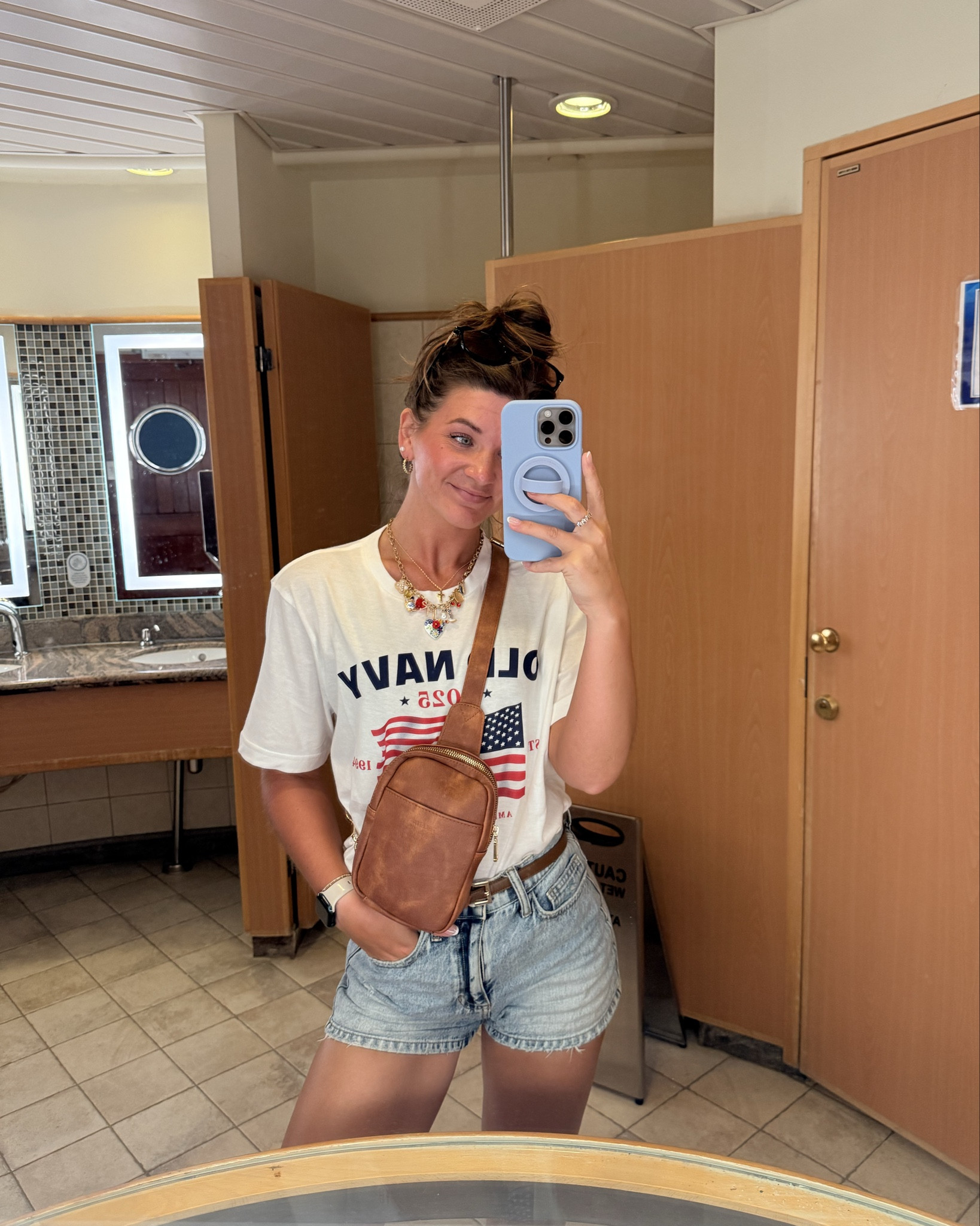 cruise day 1 outfit- Memorial Day 🇺🇸

**matching family shirts from Old Navy are only $5!!!! go get your family the cutest, softest matching shirts. I sized up and got a M**

#LTKSeasonal #LTKStyleTip #LTKU