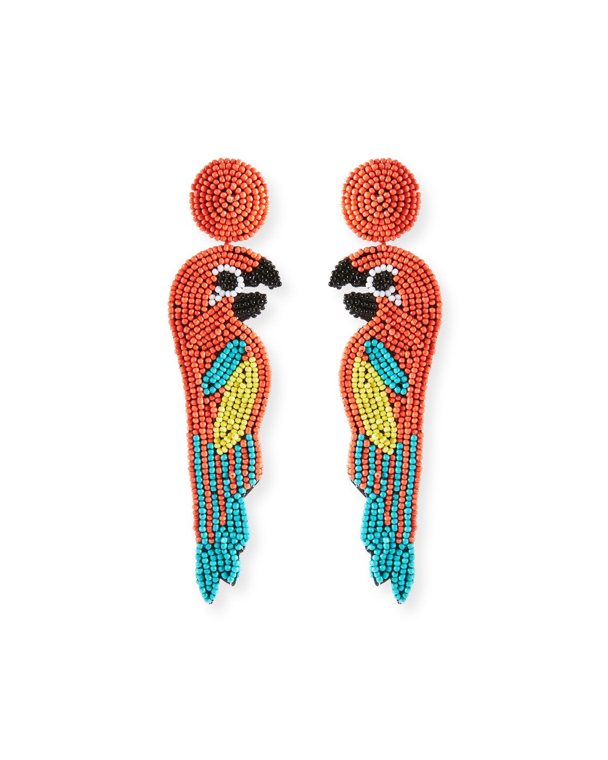 Parrot Seed Bead Earrings | Neiman Marcus