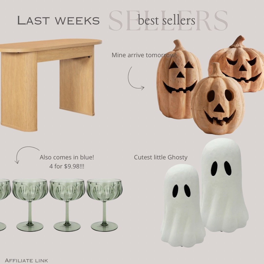 Last Week BEST sellers! 



Vanity desk, writing desk, Halloween decor, pumpkins, ghosts, Spooky decor, glassware, dining room


#walmart #walmartfinds 

#LTKHome #LTKSeasonal