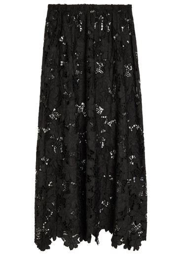 LS MARGUAX LACE MAXI SKIRT_73266_BLAC | Harvey Nichols