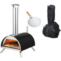 Gas & Wood Fuel 'Pizza Oven with Pizza Paddle' Black/Silver | Debenhams UK