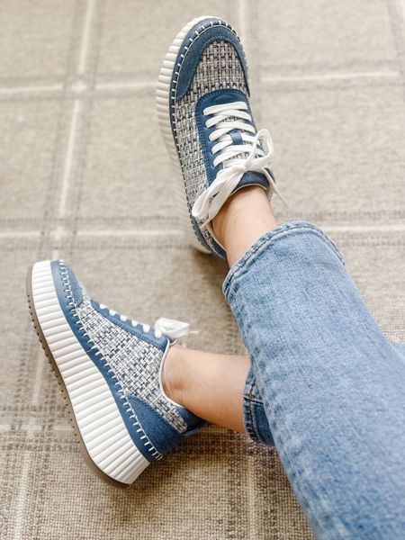 Chloe lookalike sneakers in blue denim 

#LTKshoecrush #LTKmidsize #LTKover40